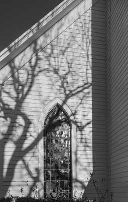 Church shadows.