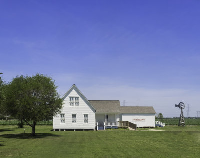 A replica of an early Danish homestead in Danevang.