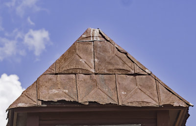 Cupols roof detail showing metal patterns.