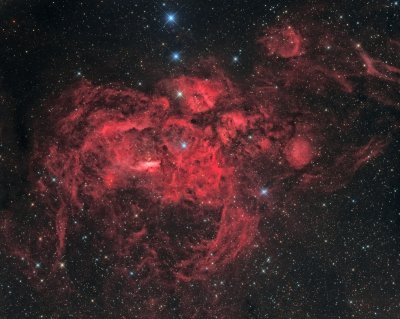 NGC 6357 - Lobster Nebula in Scorpius