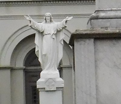 Jesus lost part of one thumb to Hurricane Katrina