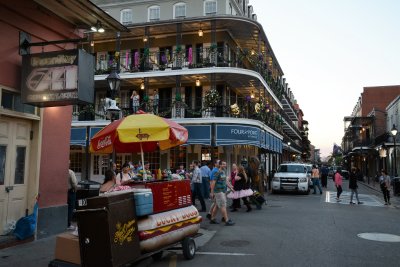 Street Hot Dog Vendor