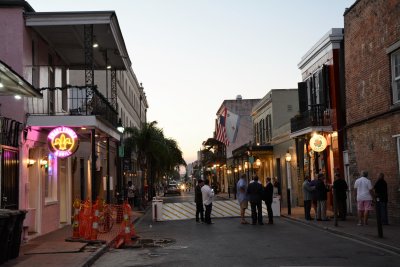 Another one of the three new barricades raised for the night