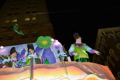 Knights of Babylon Parade at Mardi Gras 2017 in New Orleans