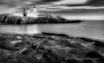 Nubble Lighthouse in Winter