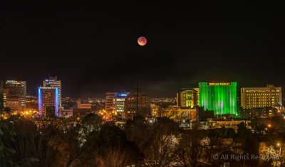 Lunar eclipse Over Albuquerque