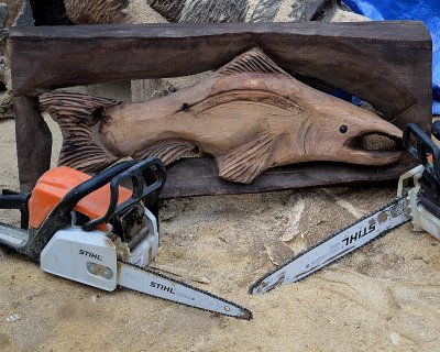 Salmon wall hanger