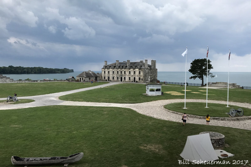 Fort Niagara French Castle c.1726 from South Redoubt