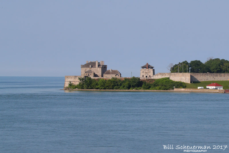 Fort Niagara French Castle c.1726 viewed from across the Niagara River in Canada.