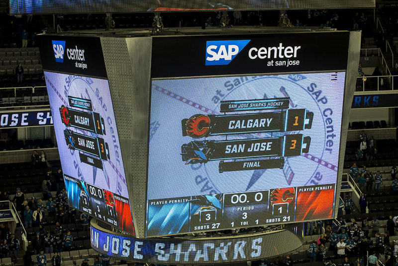 Calgary Flames 1   San Jose Sharks 3