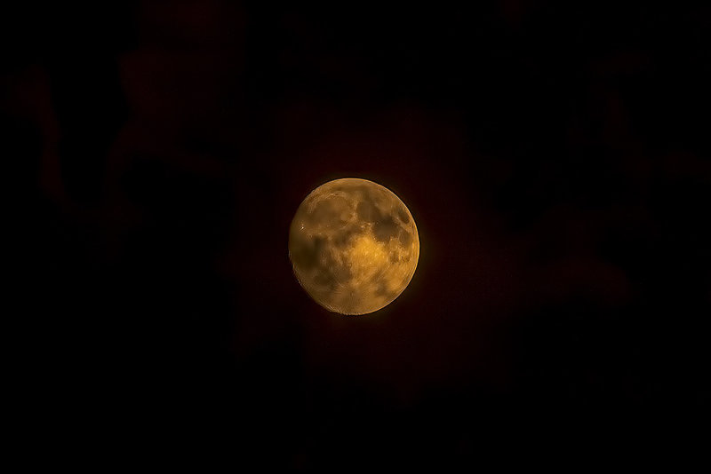 9/3/2017  Moon and Clouds