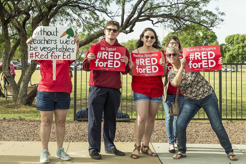 4/30/2018  RED for ED  Arizona teachers protest for better pay and against school privatization.
