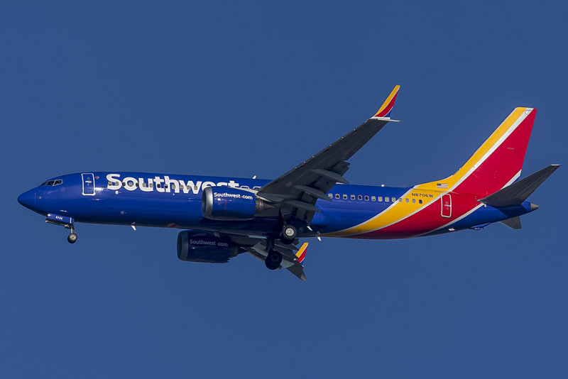 1/2/2019  Southwest Airlines Boeing 737-8 MAX N8706W
