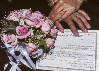 My wedding - May 1976