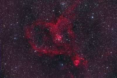 ex heart nebula T14 IC1805 1f 300s LHaGB hist PS done Heart Nebula .tif
