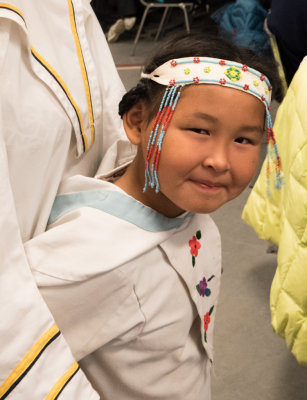 Pond Inlet, Nunavut -child in native dress