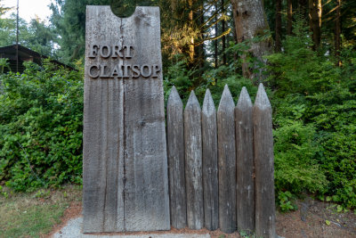 Ft. Clatsop - replica of fort where Lewis & Clark stayed the winter of 1805-06 , Astoria
