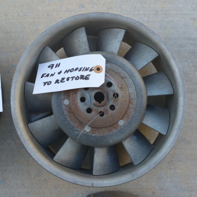 Early 911 Fan and Housing OEM Sand-Cast Aluminum
