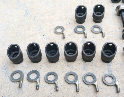 911 RSR Forged Rocker Arms / Angled Cupped Locking-Nuts (8) & Pin-Washers (11)