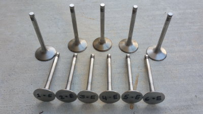  ATE #3057 Exhaust Valves / Size: 39mm X 110mm - Photo 3