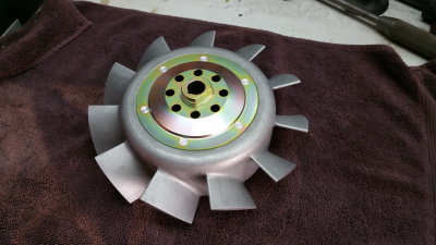 906 / 911 RSR 225mm Small Magnesium Fan Restored (20170513) - Photo 1