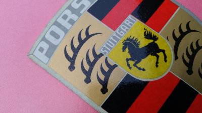 Porsche Crest Decal Large Format OEM NOS - Photo 5