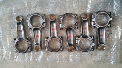 911 RSR Racing Connecting Rods, 2 Bearing Tangs, Polished, Balanced - Photo 1