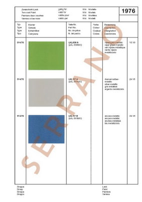 Échantillons de Couleurs et de Garnitures / Type: 911 T E S + 914 914/6, ā partir de mod 70 - Page 6