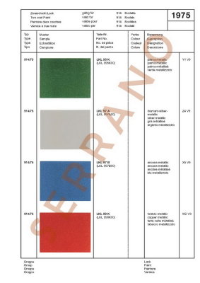 Échantillons de Couleurs et de Garnitures / Type: 911 T E S + 914 914/6, ā partir de mod 70 - Page 9