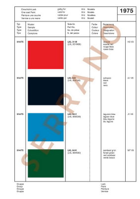 Échantillons de Couleurs et de Garnitures / Type: 911 T E S + 914 914/6, ā partir de mod 70 - Page 10