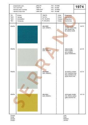 Échantillons de Couleurs et de Garnitures / Type: 911 T E S + 914 914/6, ā partir de mod 70 - Page 15
