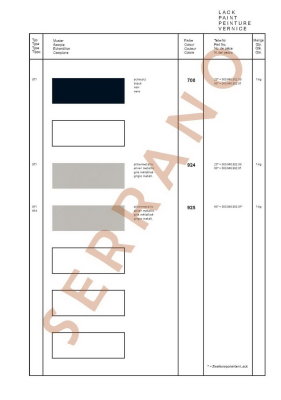Échantillons de Couleurs et de Garnitures / Type: 911 T E S + 914 914/6, ā partir de mod 70 - Page 25