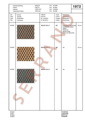 Échantillons de Couleurs et de Garnitures / Type: 911 T E S + 914 914/6, ā partir de mod 70 - Page 32