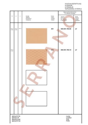 Échantillons de Couleurs et de Garnitures / Type: 911 T E S + 914 914/6, ā partir de mod 70 - Page 41