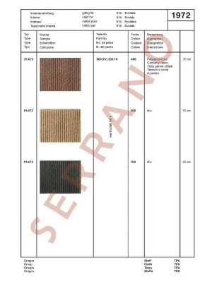 Échantillons de Couleurs et de Garnitures / Type: 911 T E S + 914 914/6, ā partir de mod 70 - Page 59