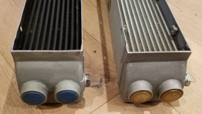 914-6 GT BEHR Front Oil Cooler, OEM - Production Comparison 70' and 79'
