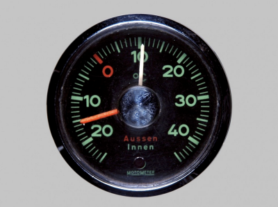 Motometer Outside / Inside Temperature Gauge Celsius - Photo 1