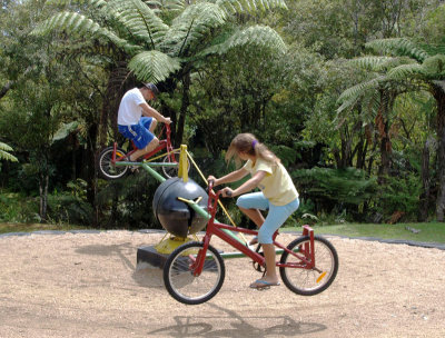 Pedal-operated roundabout