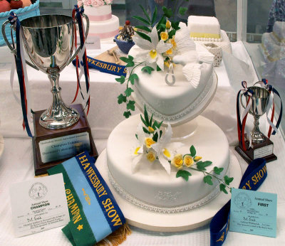 Cake and trophies