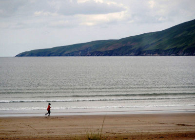 One runner on Inch Beach