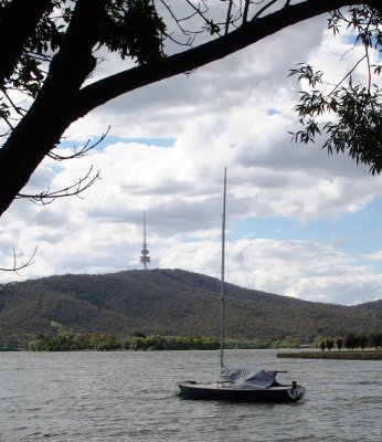 Yacht on Lake Burley Griffin