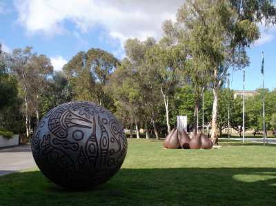 Sculpture on the lawn