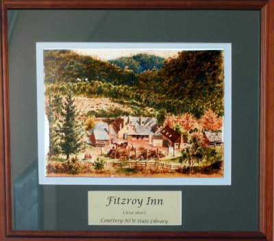 1435: Framed picture of Fitzroy Inn