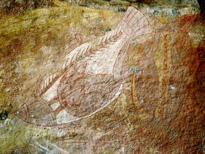 0160: Depiction of barramundi in rock art