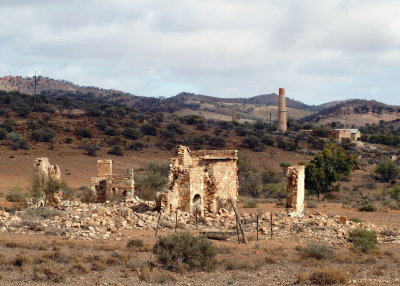 Ruins of a copper-mining venture