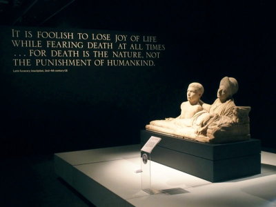 Marble funerary monument