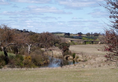 View over Yass River from Cooma Cottage