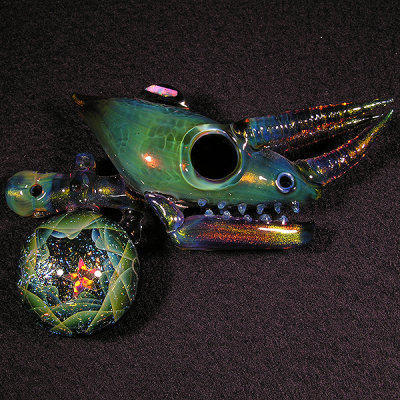 Akio x Atsushi Sasaki, Chameleon Tech Size: 3.87 x 2.43 Price: SOLD