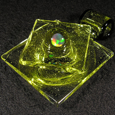 Chris Kerner, aka Cowboy, Geoglow Size: 1.55 x 2.31 Price: SOLD