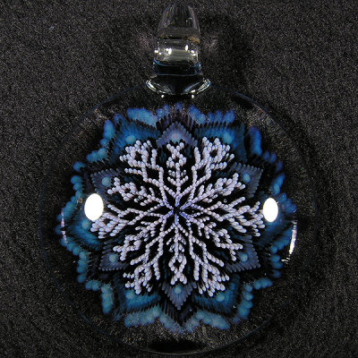 Mark Eastman (Introvert Glass), Traveling Snowflake Size: 2.17 Price: SOLD 